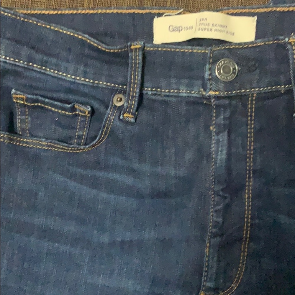 High rise skinny jeans